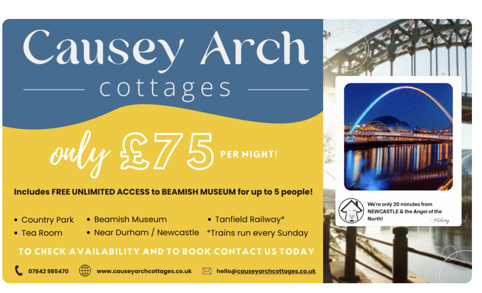 North East Cottages Promo
